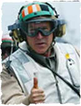 Bush in flight suit